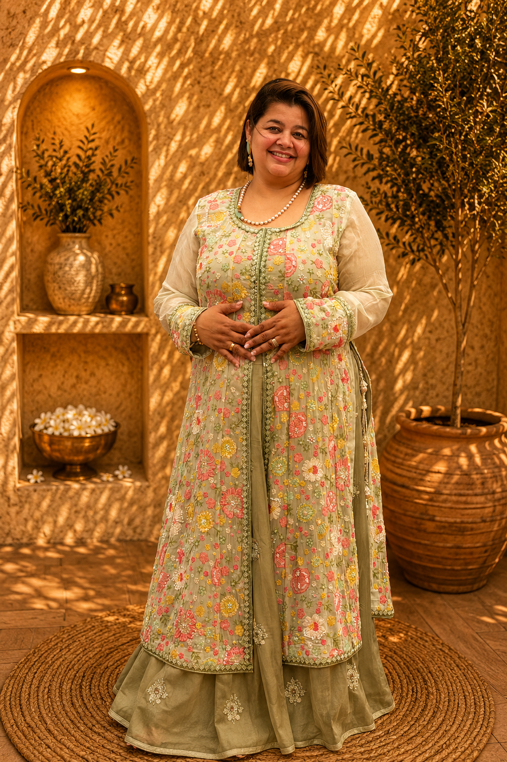 Organza Lehenga Set