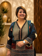 Modal Ajrakh Dhoti Set