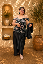 Armani Satin Drape Dress