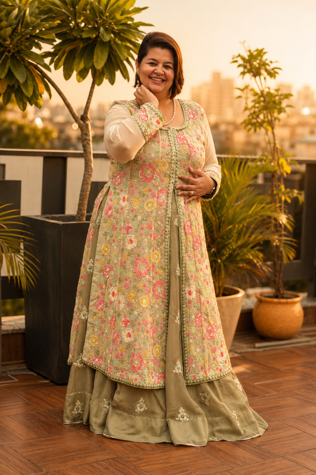 Organza Lehenga Set