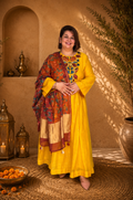 CHANDERI KALAMKARI ANARKALI