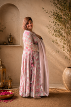 ORGANZA ANARKALI SUIT SET