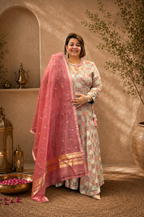 ORGANZA ANARKALI SUIT SET