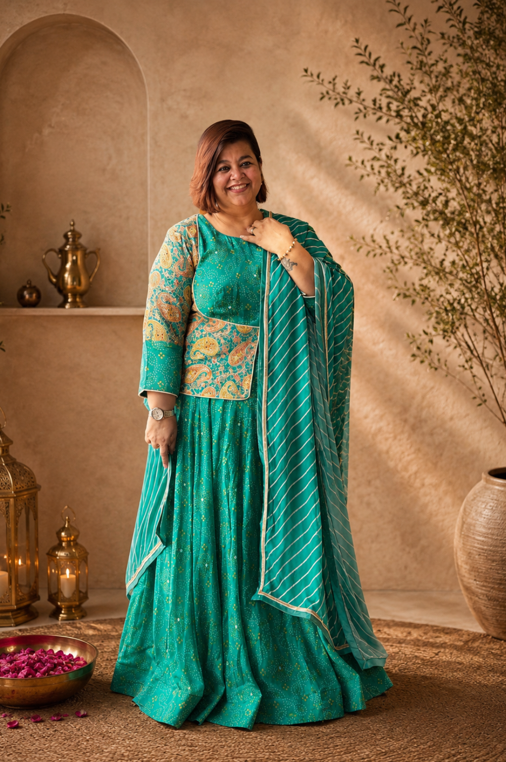 BANDHNI LEHNGA SET