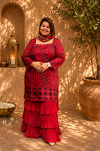 Phulkari Sharara Set