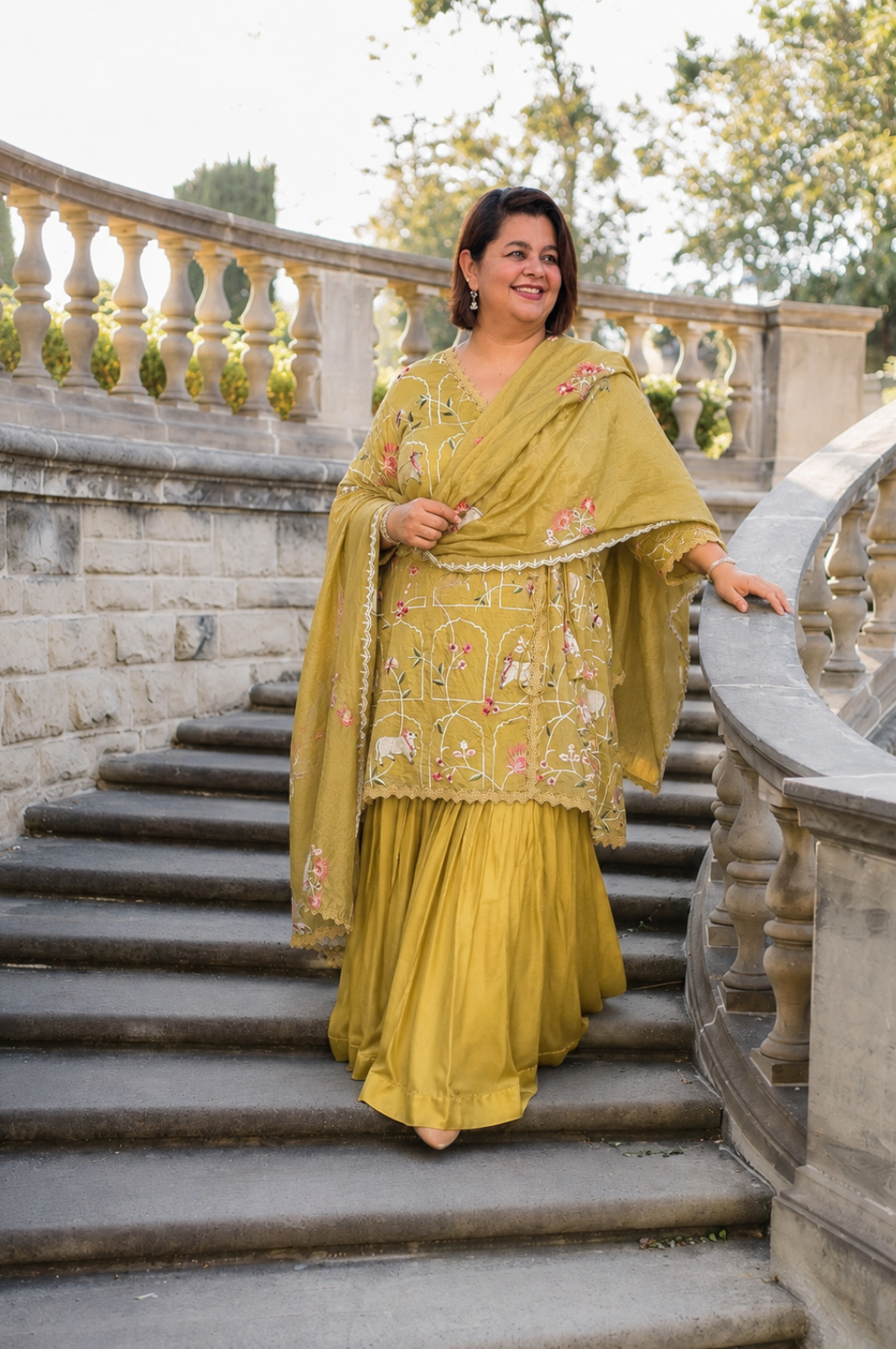 Pichwai Sharara Set