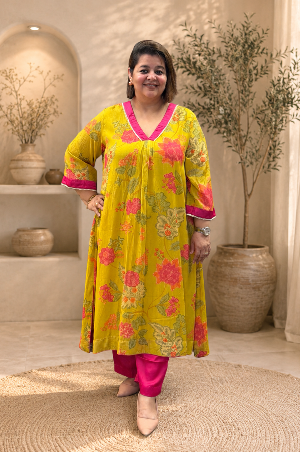 Sunheri Mal Chanderi Boho Kurta