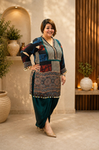 Modal Ajrakh Dhoti Set