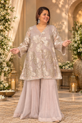 Elegant Organza Bead Work Party Dress